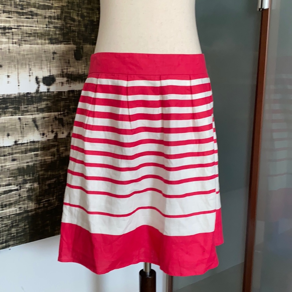 BANANA REPUBLIC raspberry pink / white skirt 12
